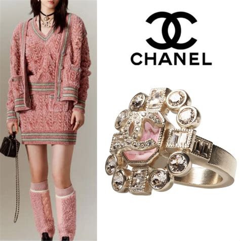 pink chanel ring|chanel fashion ring.